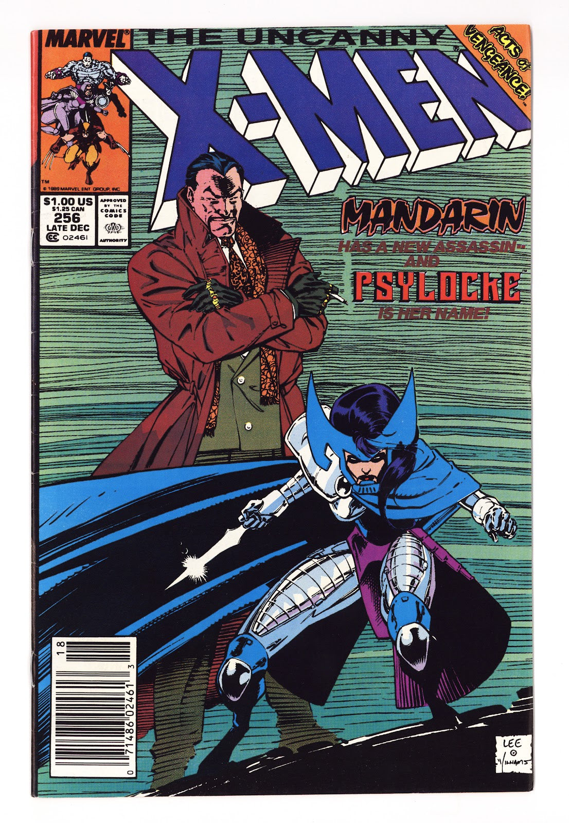 The Uncanny X-Men Vol 1 256  FN+ (6.5)   (1989)   Newsstand  