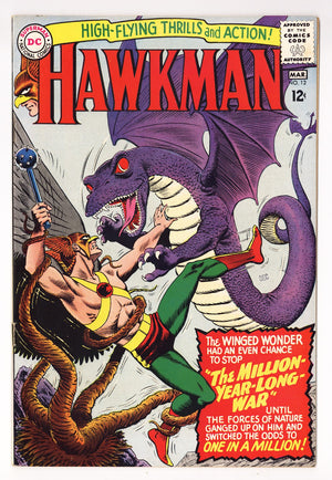 Hawkman Vol 1 12 VF- (7.5) Apparent, Bottom Staple Detached (1966)