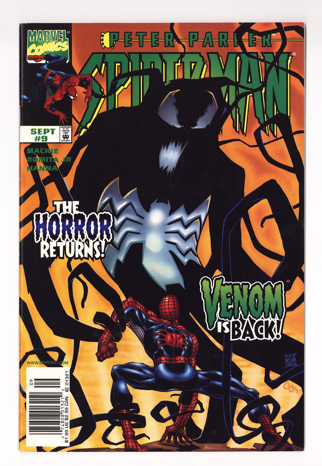 Peter Parker: Spider-Man 9 FN (6.0) (1999) Newsstand 
