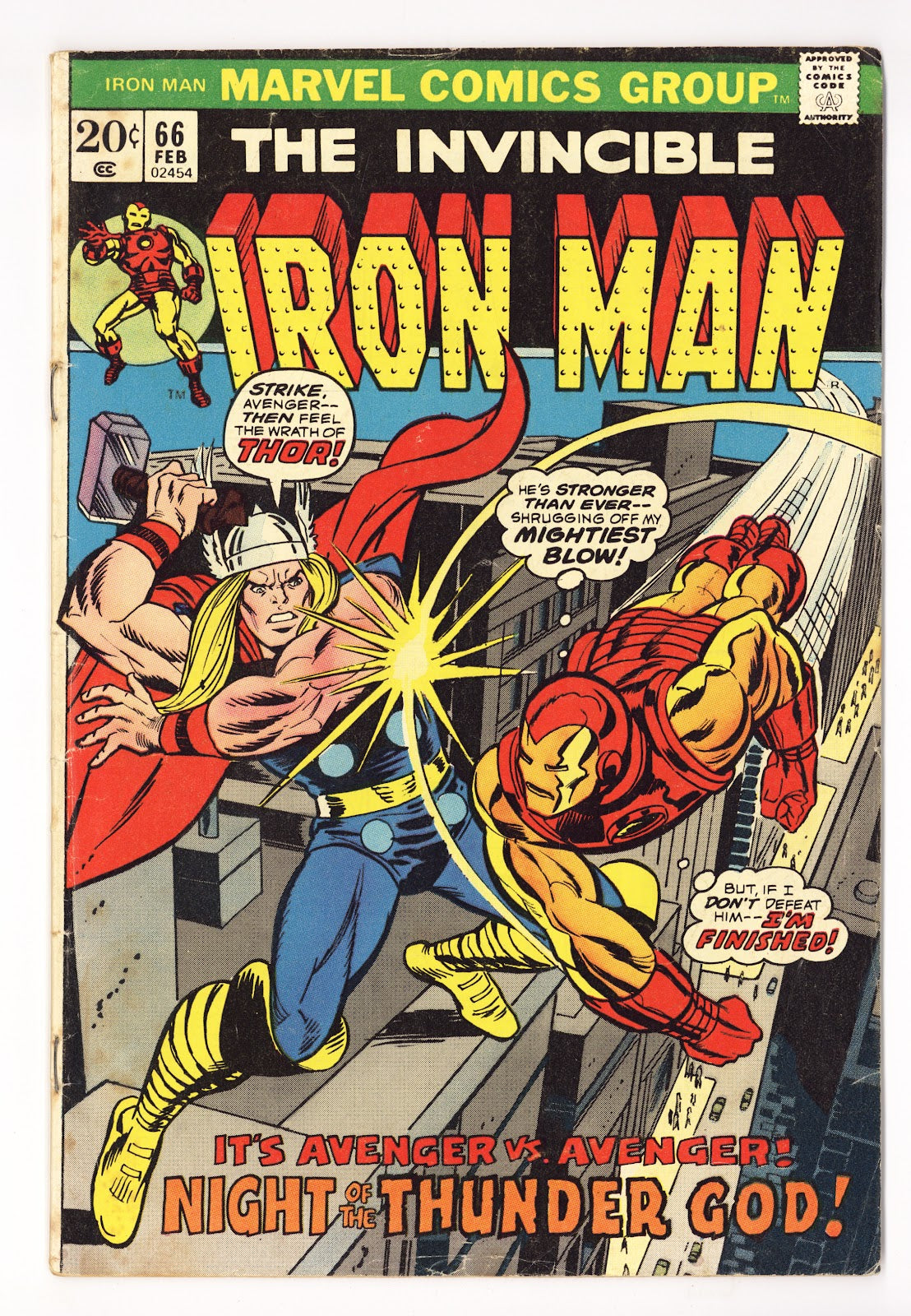 Iron Man Vol 1 66 VG- (3.5) (1974)  