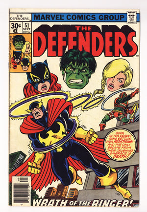 The Defenders Vol 1 51  Mid Grade   (1977)   30¢