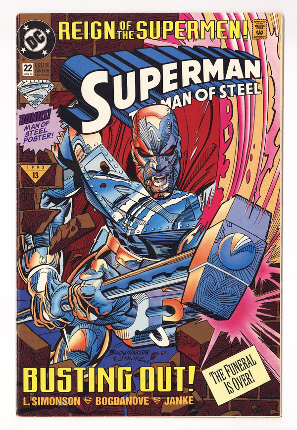 Superman: The Man of Steel 22 Mid Grade (1993) Standard Edition - Direct