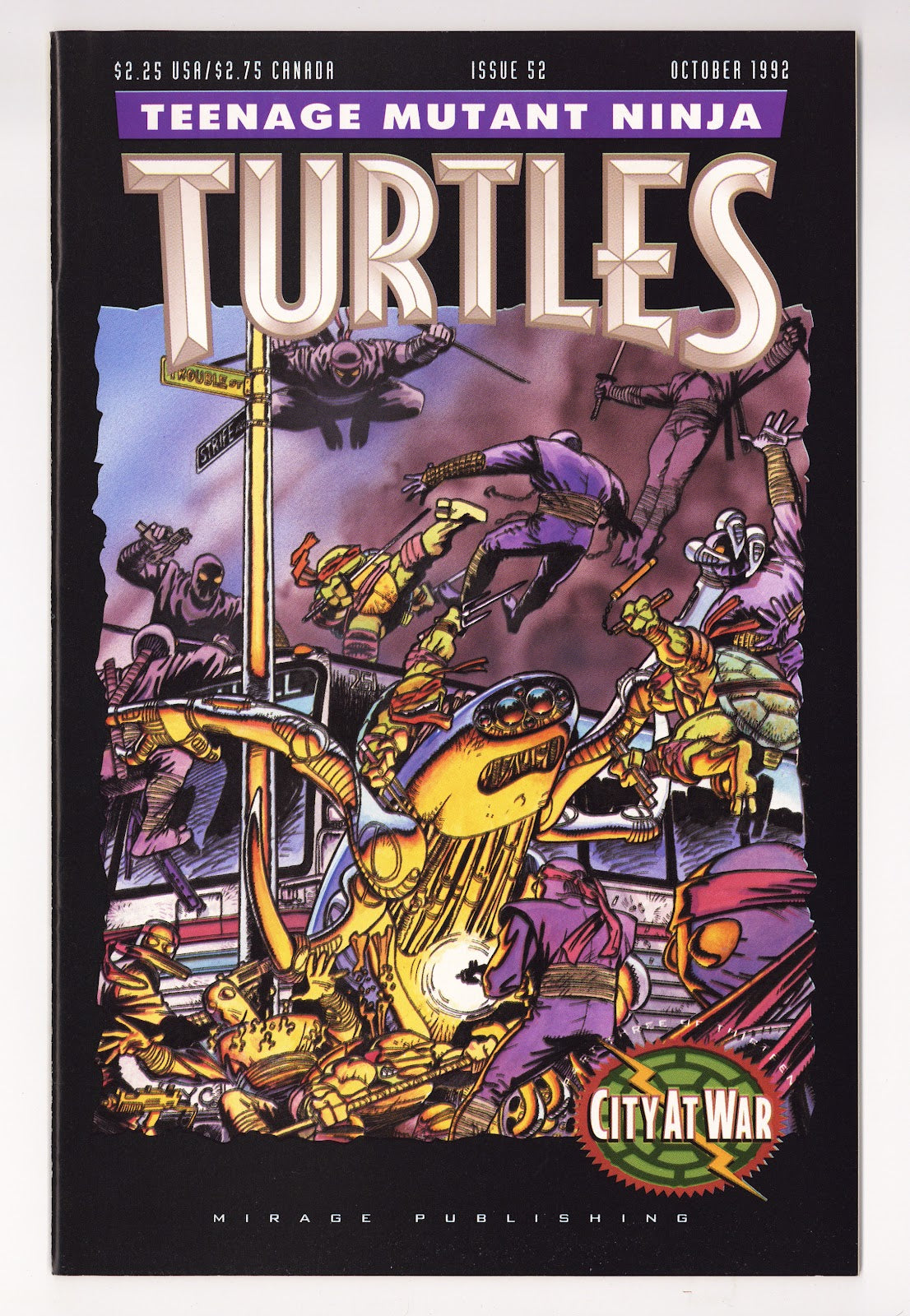 Teenage Mutant Ninja Turtles Vol 1 52  VF+ (8.5)   (1992)     