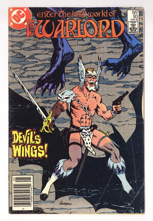 Warlord Vol 1 93  Low Grade   (1985)   Canadian Price Variant