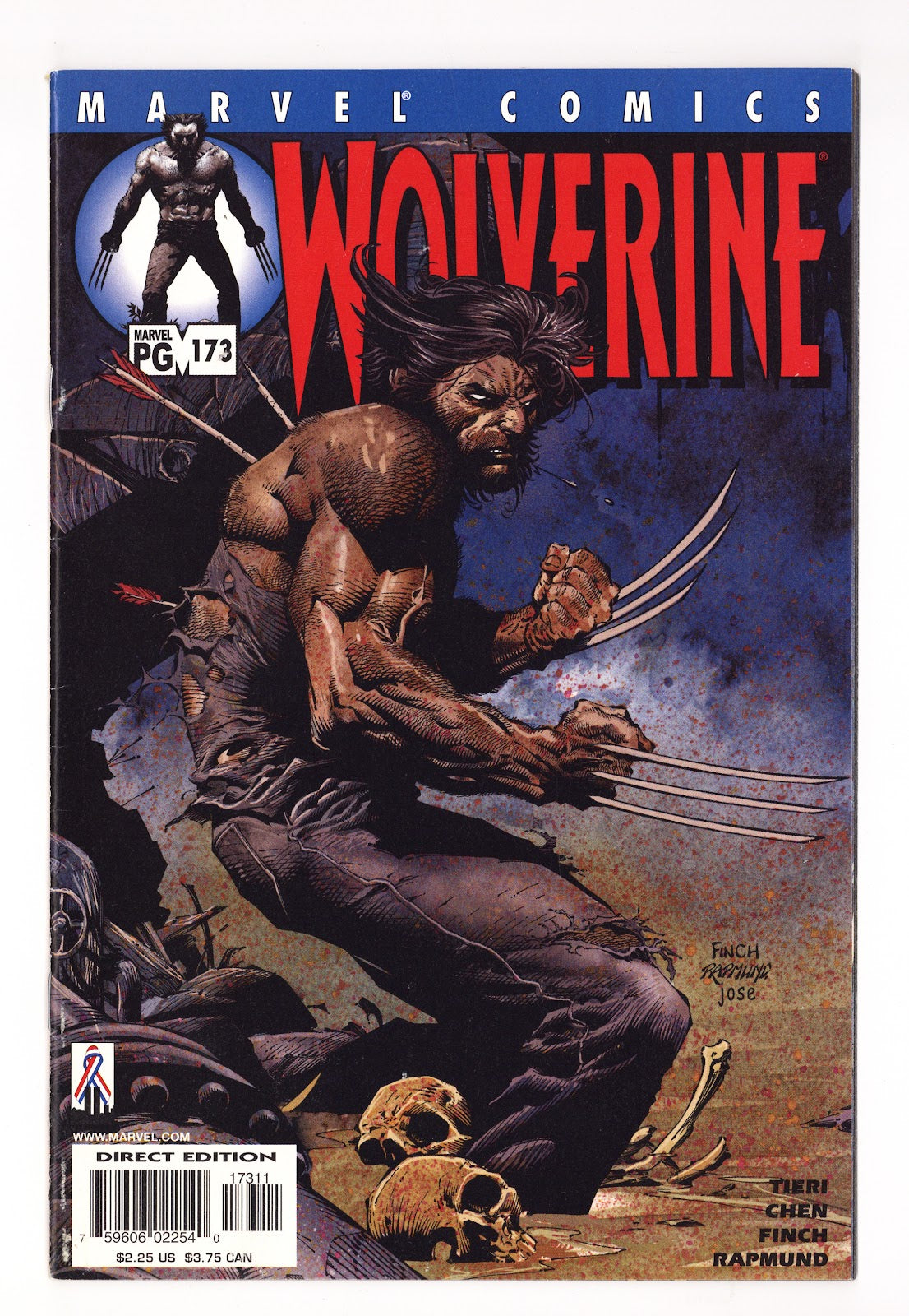 Wolverine Vol 2 173  High Grade   (2002)     
