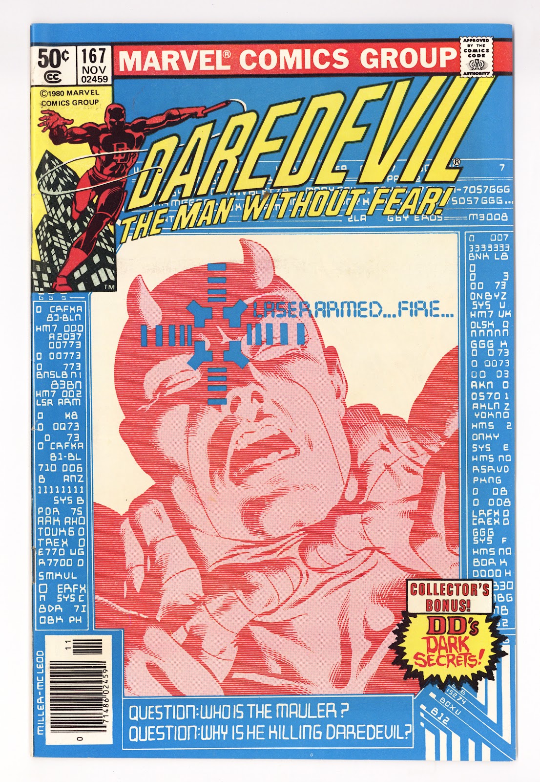 Daredevil Vol 1 167 VF (8.0) (1980) Newsstand 