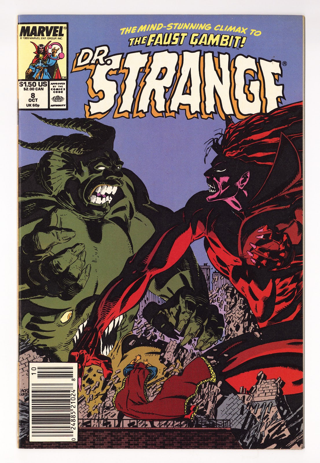Doctor Strange, Sorcerer Supreme Vol 1 8  High Grade   (1989)     