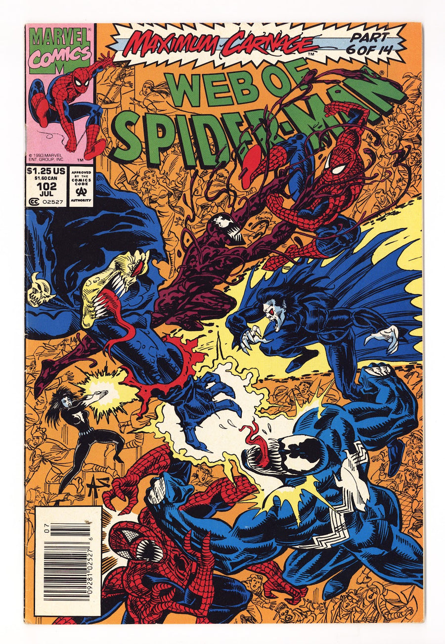 Web of Spider-Man Vol 1 102  Mid Grade   (1993)   Newsstand