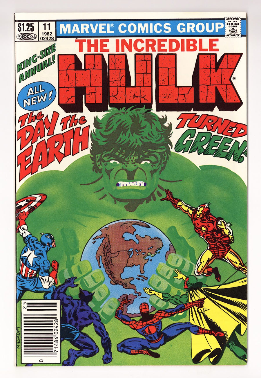 The Incredible Hulk Annual Vol 1 11  High Grade   (1982)   Newsstand  