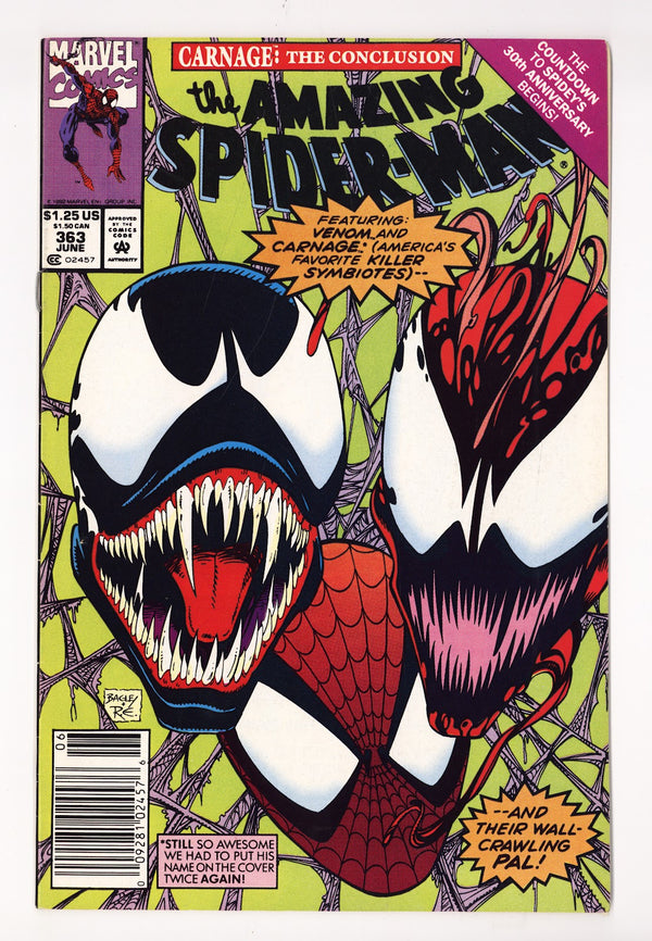 The Amazing Spider-Man Vol 1 363 VF- (7.5) (1992) Newsstand
