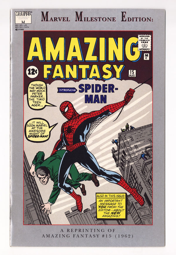Marvel Milestone Edition: Amazing Fantasy #15 [nn] Mid Grade (1992)