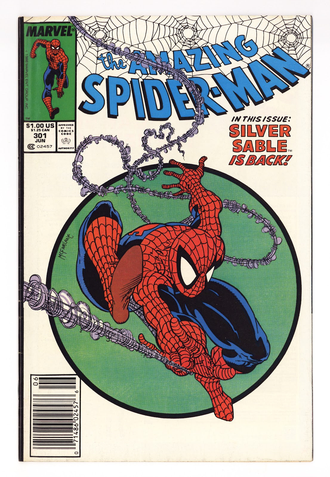 The Amazing Spider-Man Vol 1 301 VF- (7.5) (1988) Newsstand 