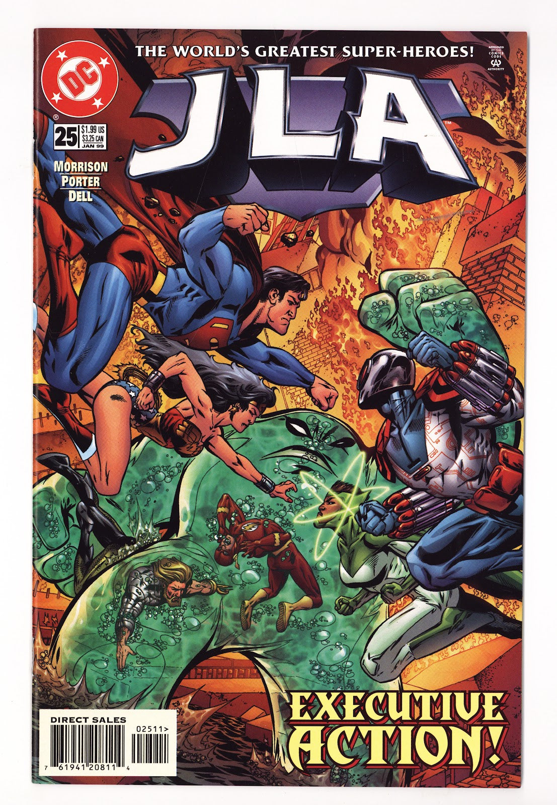 JLA 25 High Grade (1999) Direct Sales 