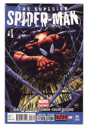 Superior Spider-Man Vol 1 1 NM- (9.2) (2013) 2nd Print Signed x1 Cover Dan Slott