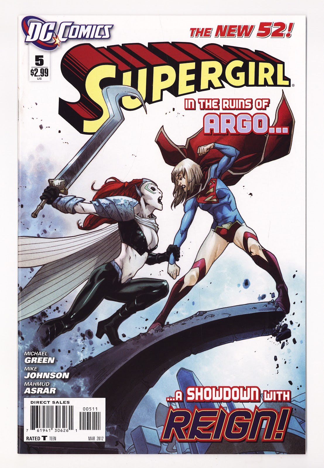 Supergirl Vol 6 5  High Grade   (2012)   Direct Sales  
