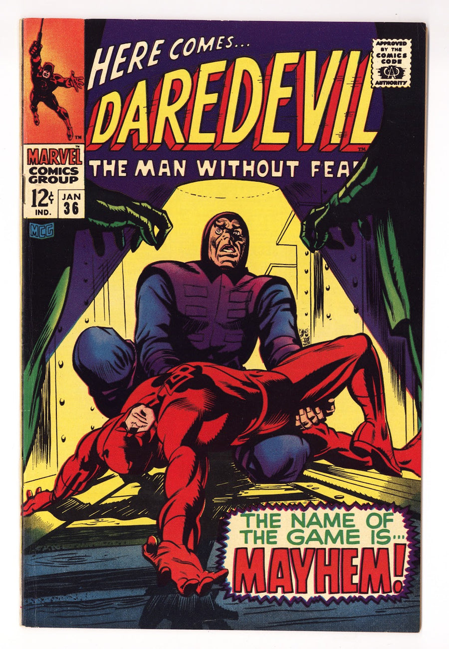 Daredevil Vol 1 36  VF- (7.5) Colour Touch  (1968)