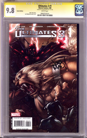 Ultimates 3 1 CGC 9.8 (NM/M) (2008) Madureira Variant Signed x1 Cover Joe Madureira