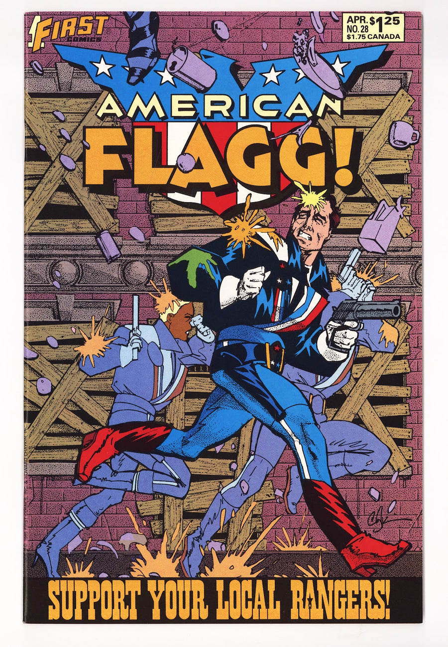 American Flagg! Vol 1 28 Mid Grade (1986) 
