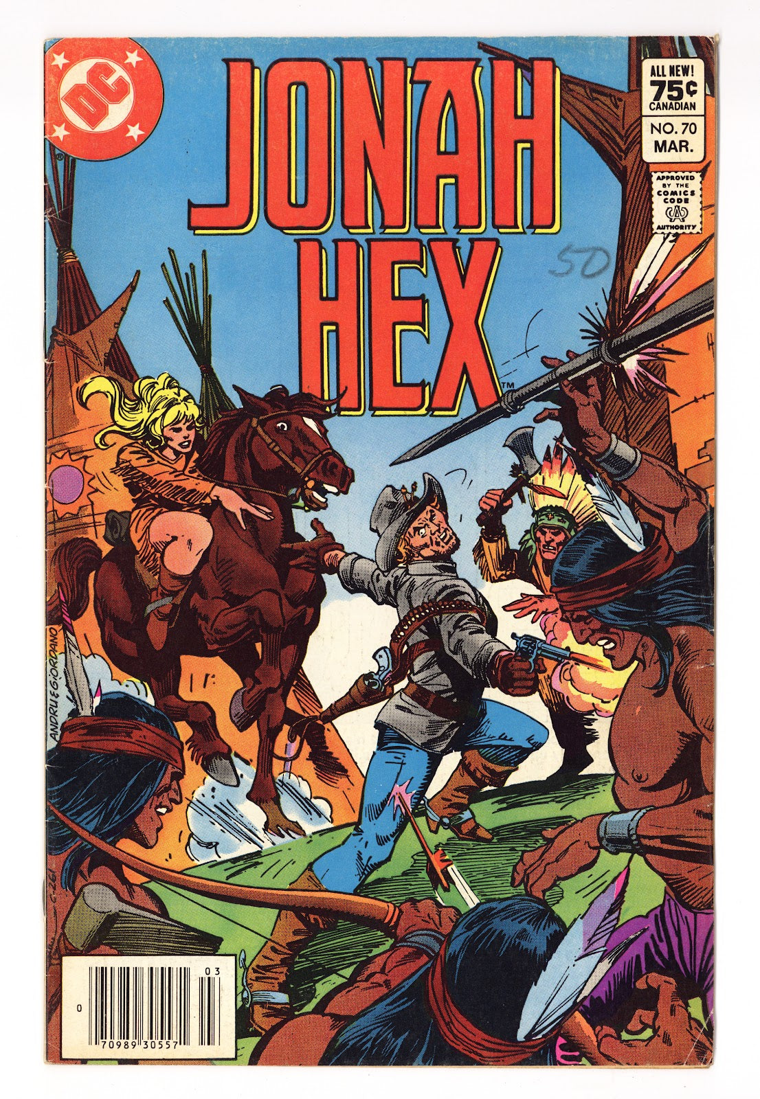Jonah Hex Vol 1 70  Low Grade   (1983)   Canadian Price Variant  
