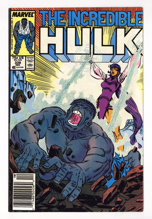 The Incredible Hulk Vol 1 338 VF (8.0) (1987) Newsstand