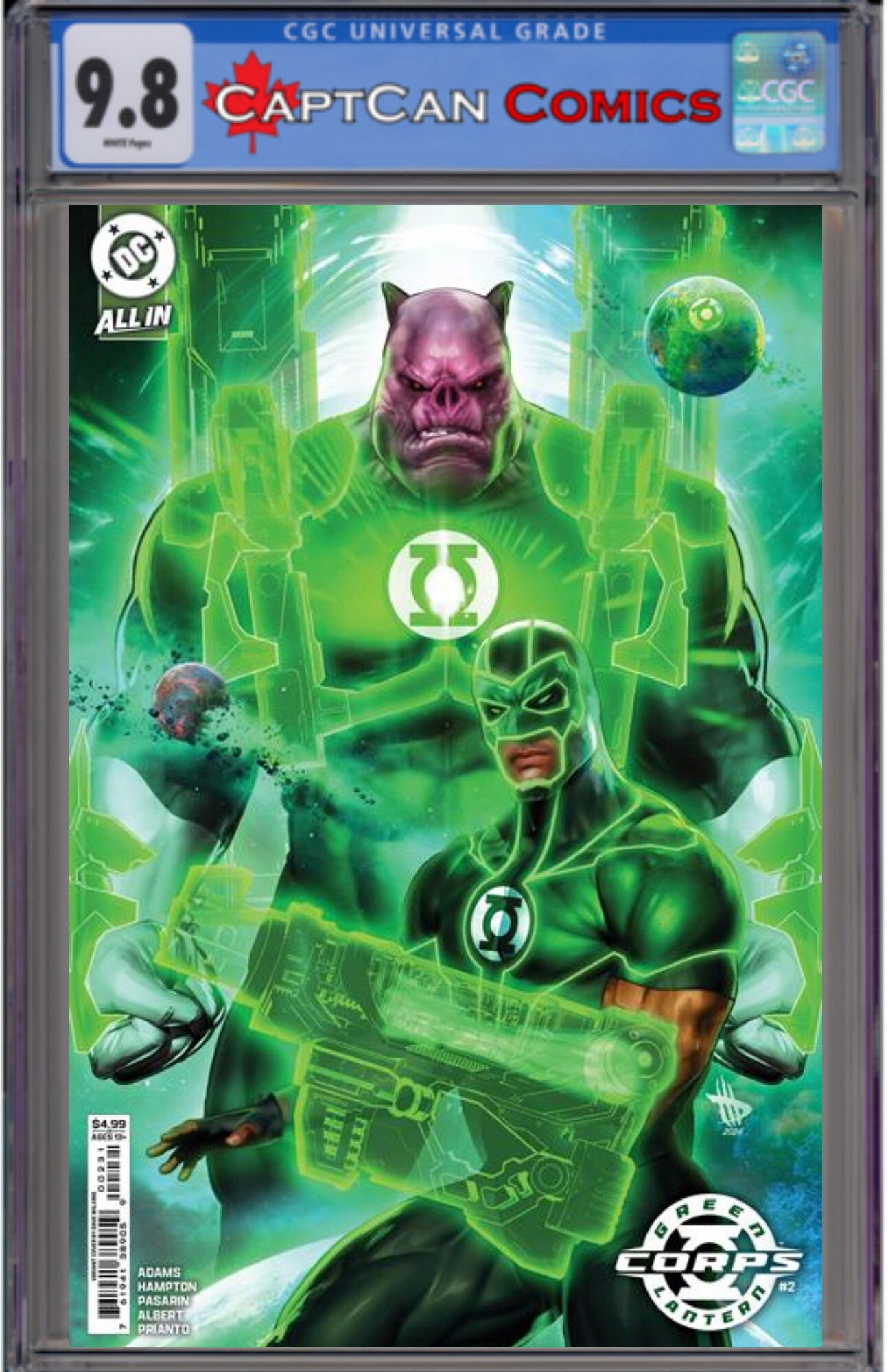 GREEN LANTERN CORPS #2 CVR B DAVE WILKINS CARD STOCK VAR