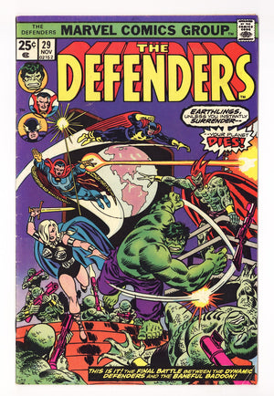 The Defenders Vol 1 29  Mid Grade   (1975)   Regular Edition