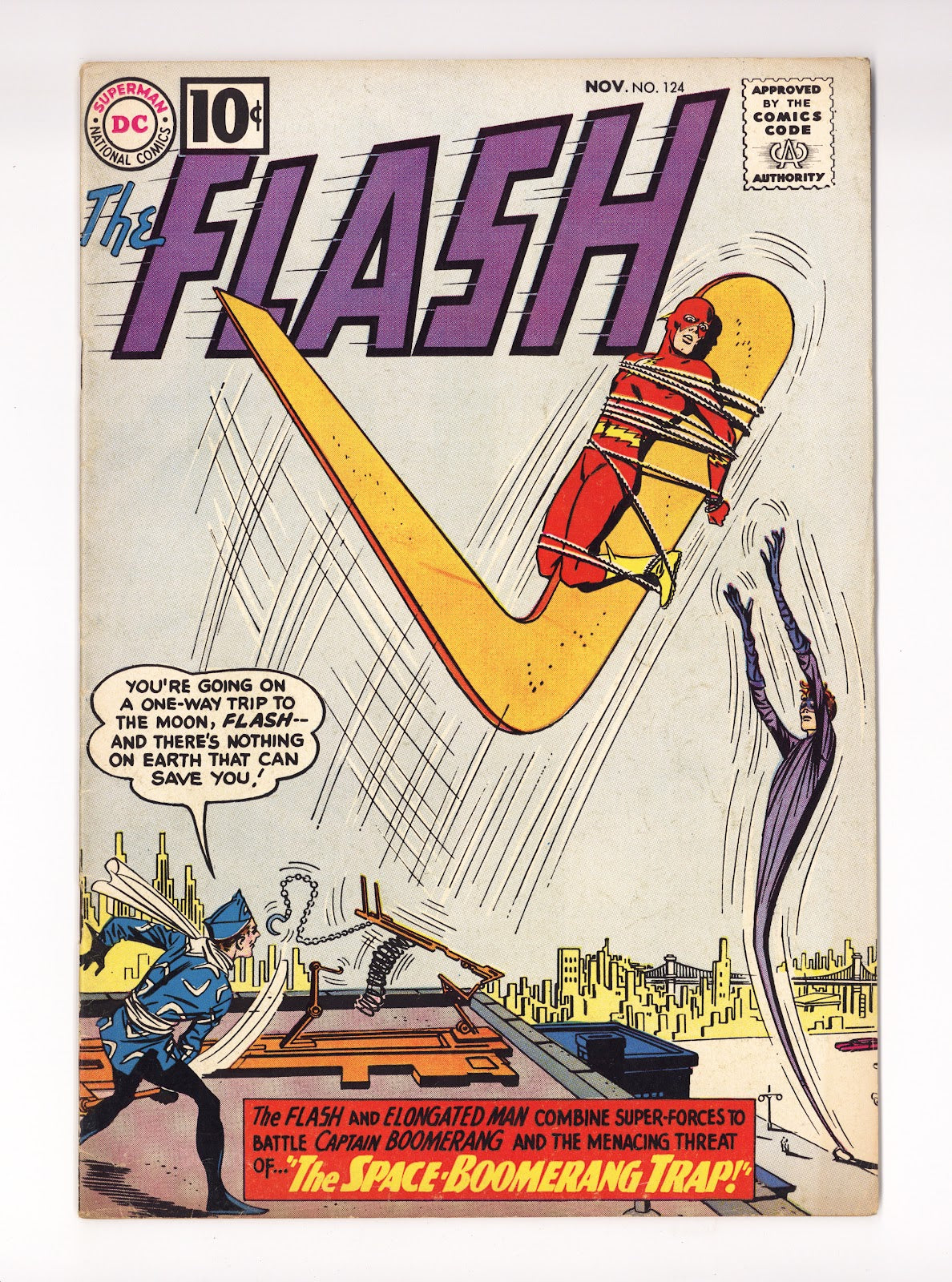 The Flash Vol 1 124  FN- (5.5)   (1961)     