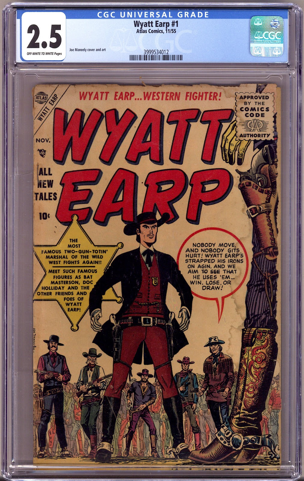 Wyatt Earp 1 CGC 2.5 (GD+) (1955) 