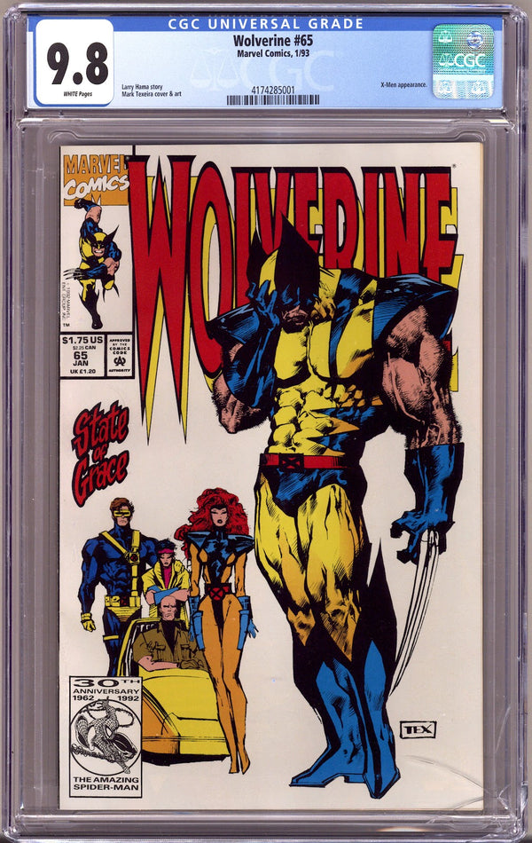 Wolverine Vol 2 65 CGC 9.8 (NM/M) Cracked Case (1993)