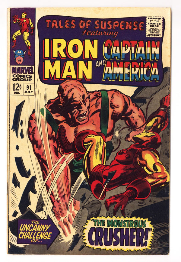 Tales of Suspense Vol 1 91 VG/FN (5.0) (1967)