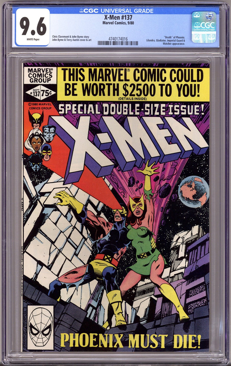 The X-Men Vol 1 137 CGC 9.6 (NM+)   (1980)