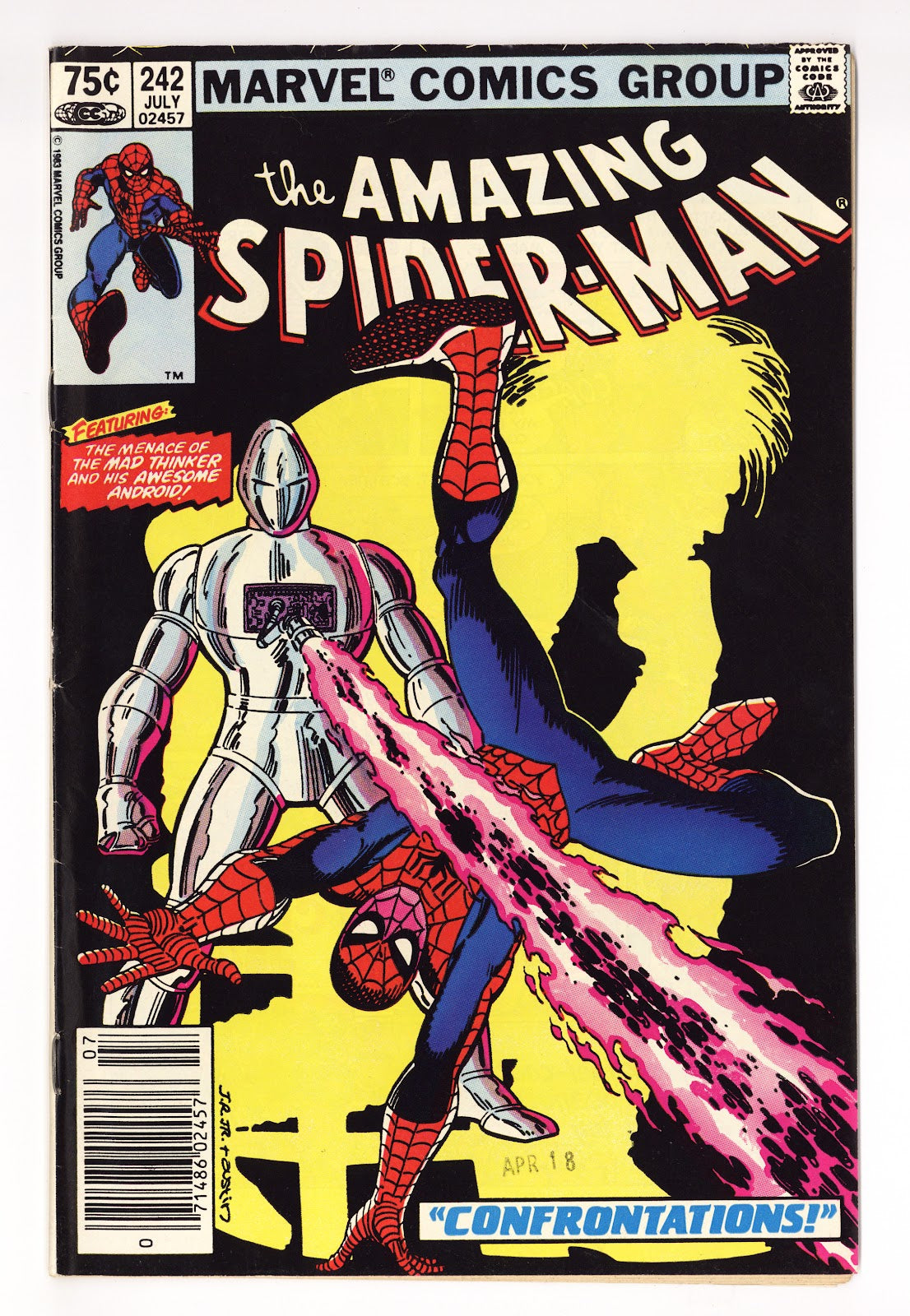 The Amazing Spider-Man Vol 1 242 FN (6.0) (1983) Canadian Price Variant 