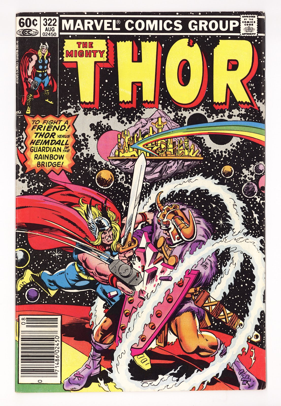 Thor Vol 1 322 Mid Grade (1982) Newsstand 