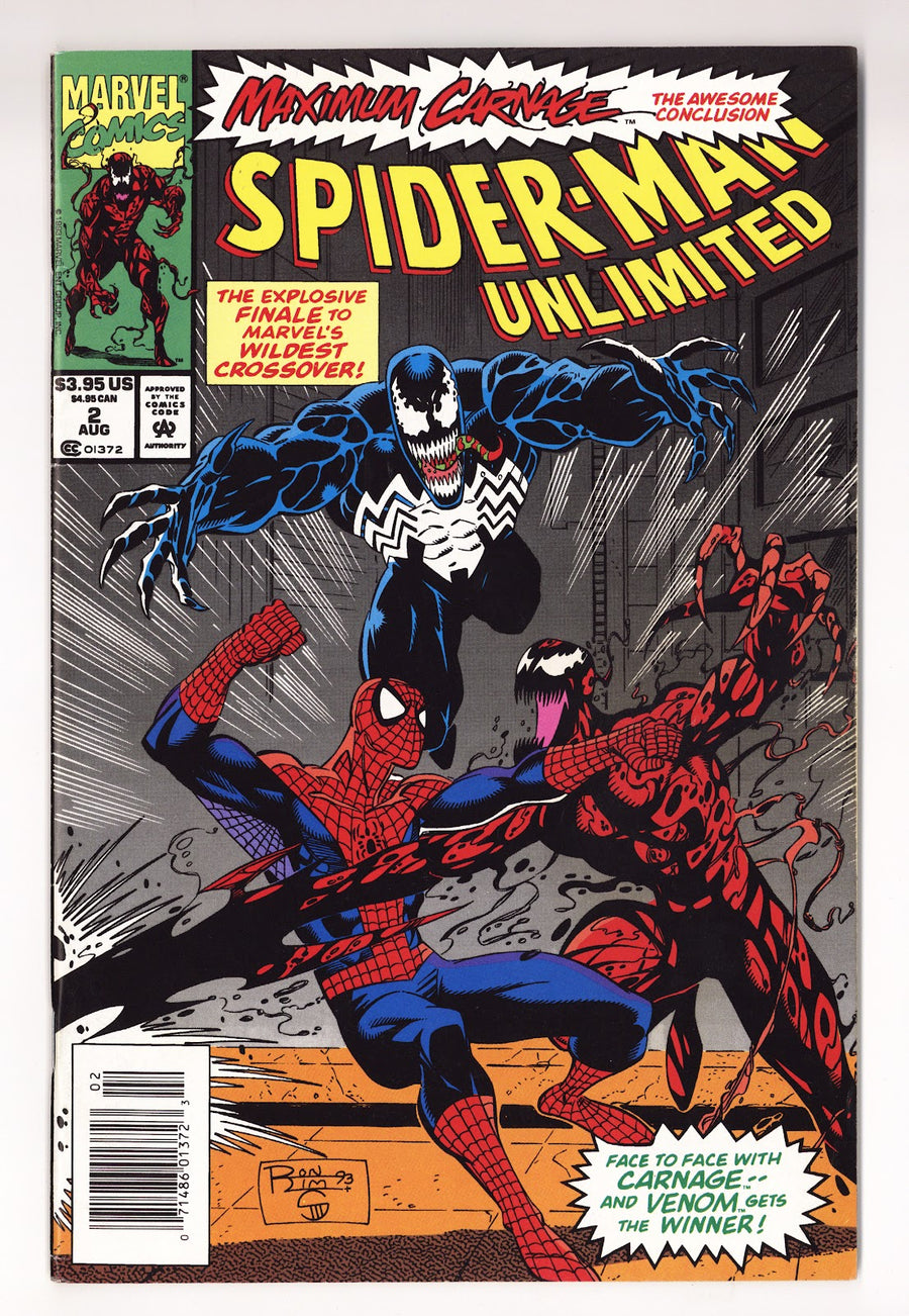 Spider-Man Unlimited Vol 1 2  Mid Grade   (1993)   Newsstand