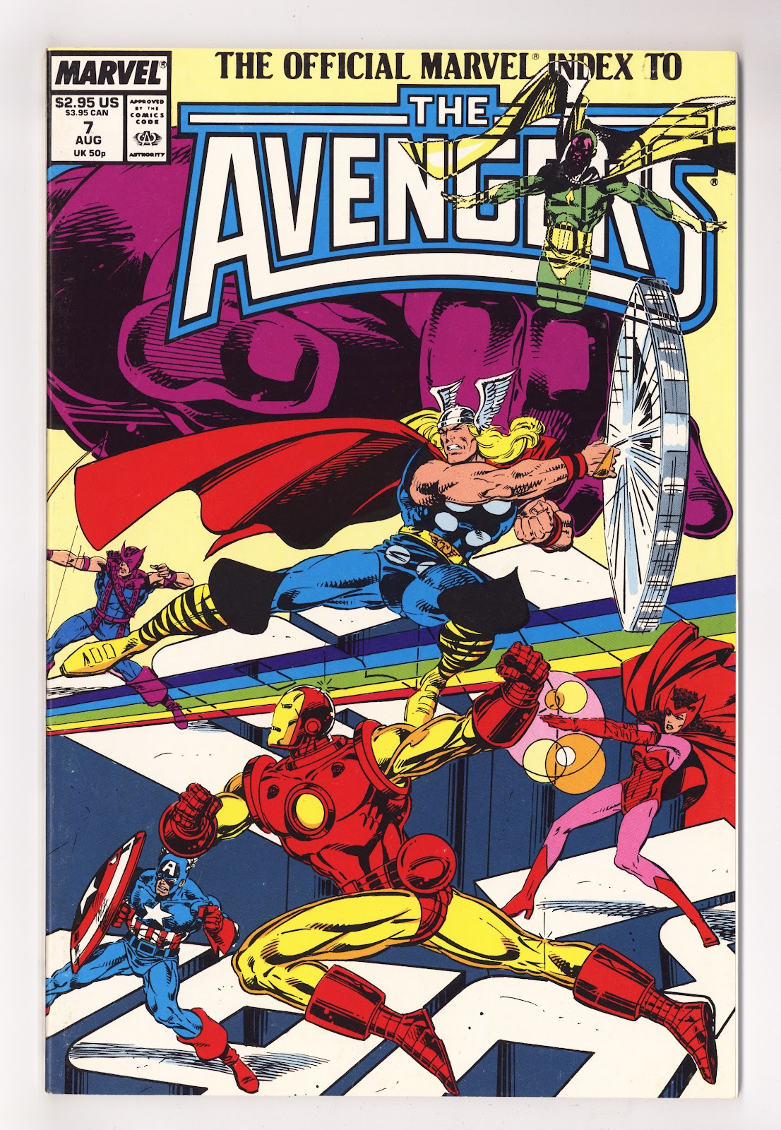The Official Marvel Index to the Avengers Vol 1 7  Mid Grade   (1988)     