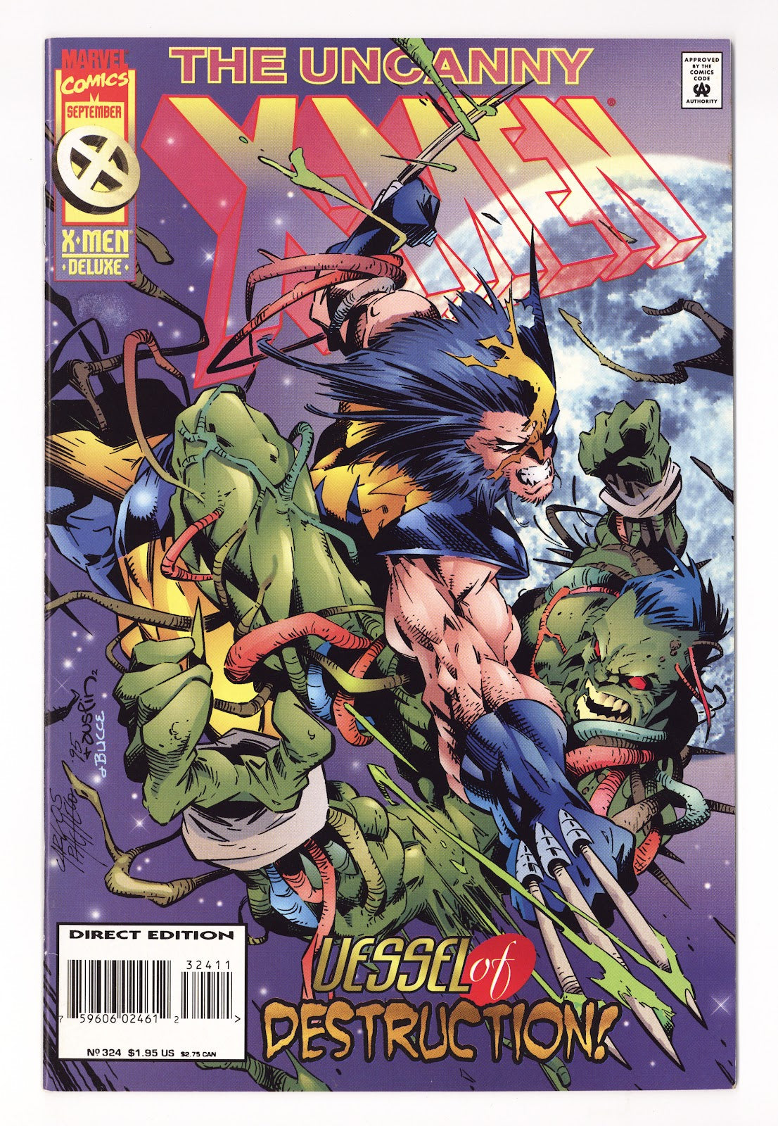 The Uncanny X-Men Vol 1 324  High Grade   (1995) Deluxe   Variant