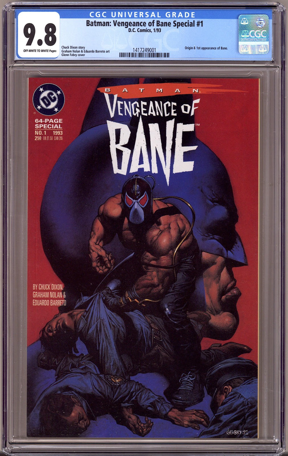 Batman: Vengeance of Bane Special 1 CGC 9.8 (NM/M) (1993) 