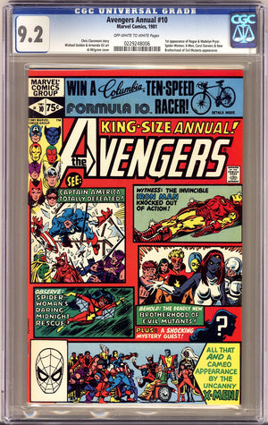 The Avengers Annual Vol 1 10 CGC 9.2 (NM-) (1981)