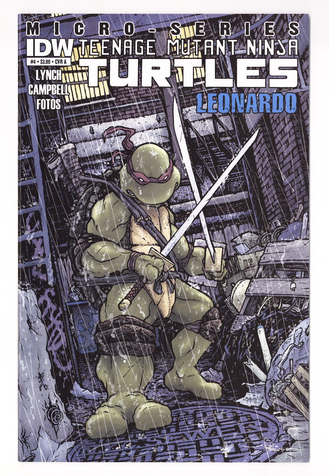 Teenage Mutant Ninja Turtles Microseries 4 High Grade (2012) 