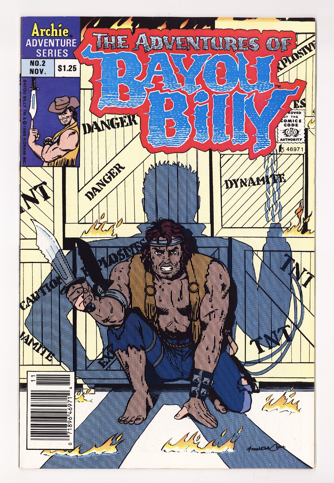 The Adventures of Bayou Billy   2  High Grade   (1989)   Canadian Price Variant  
