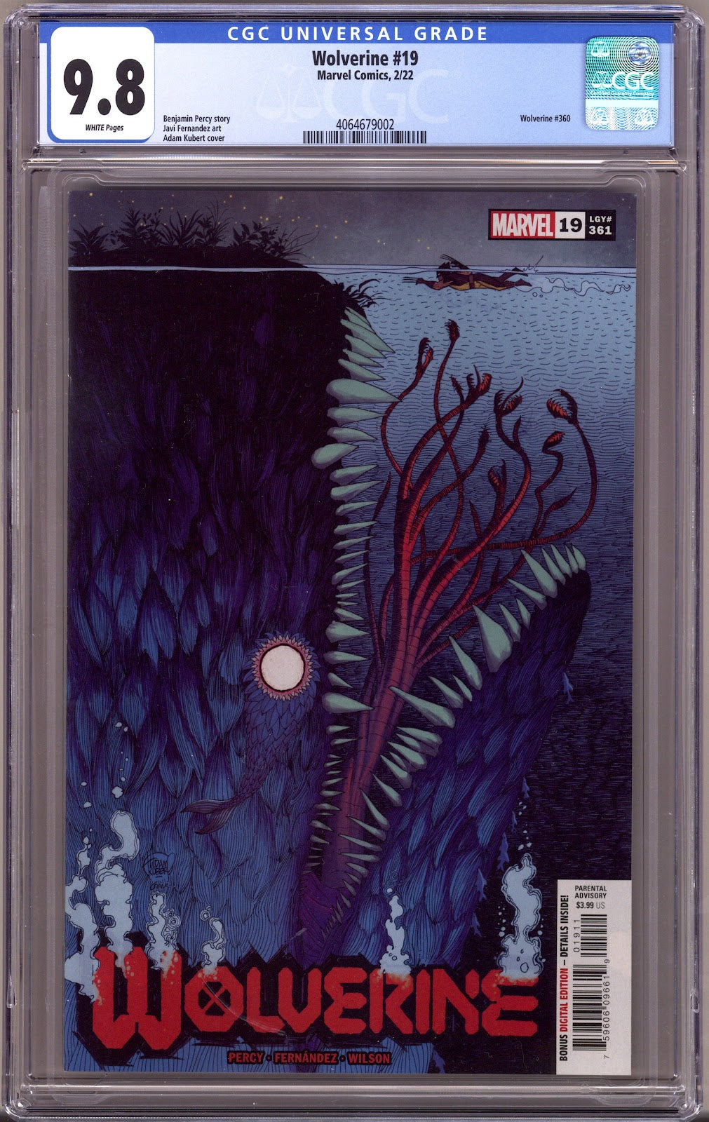 Wolverine Vol 7 19 (361) CGC 9.8 (NM/M) (2022) 