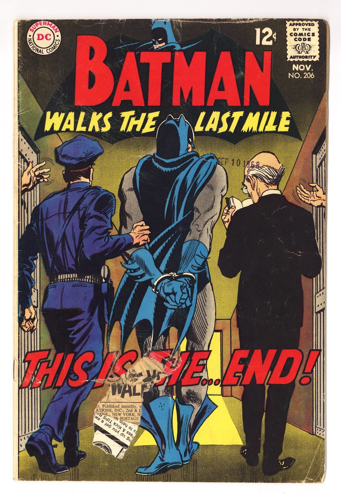 Batman Vol 1 206  FR/GD (1.5)   (1968)     