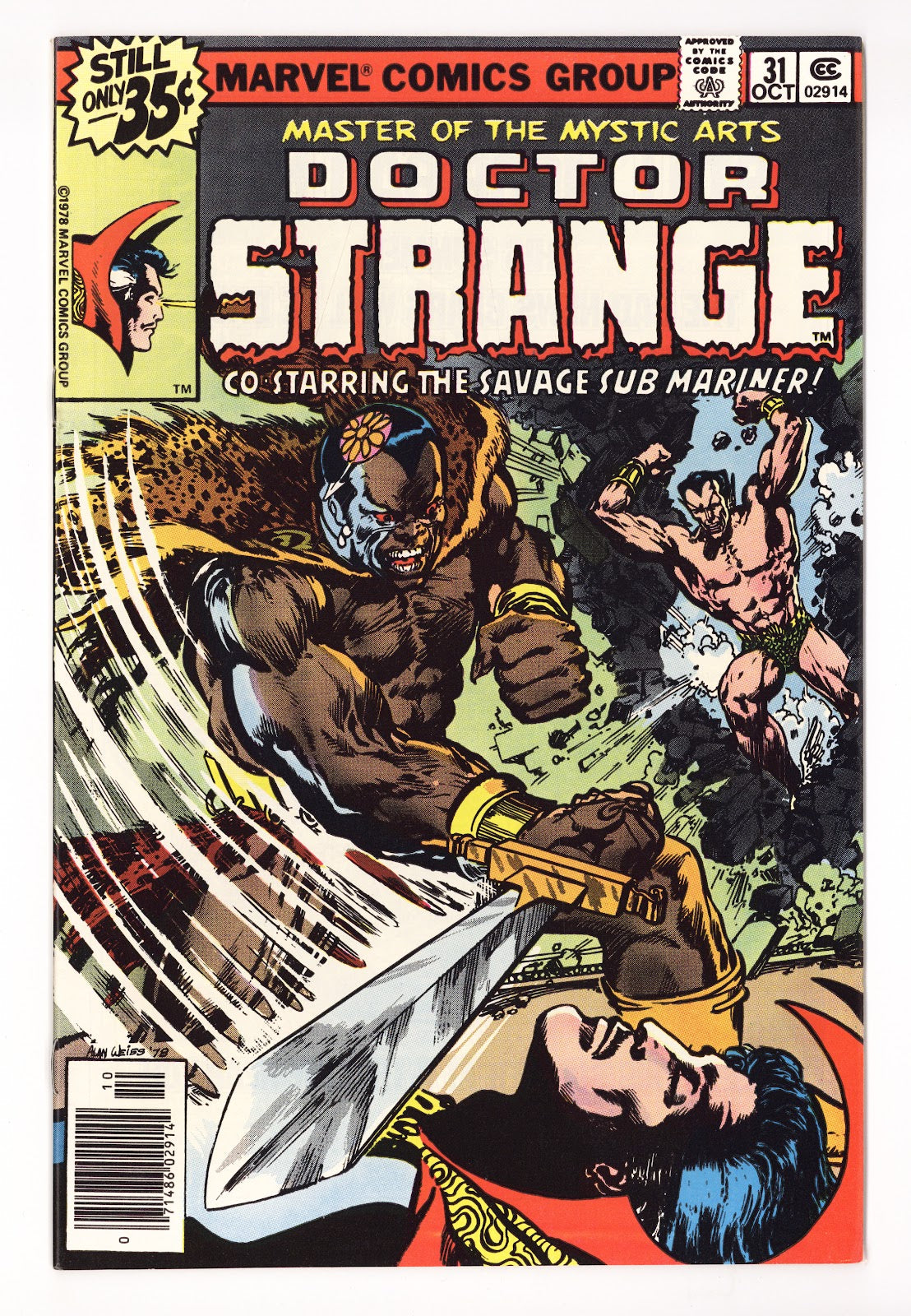 Doctor Strange Vol 2 31 NM- (9.2) (1978)  
