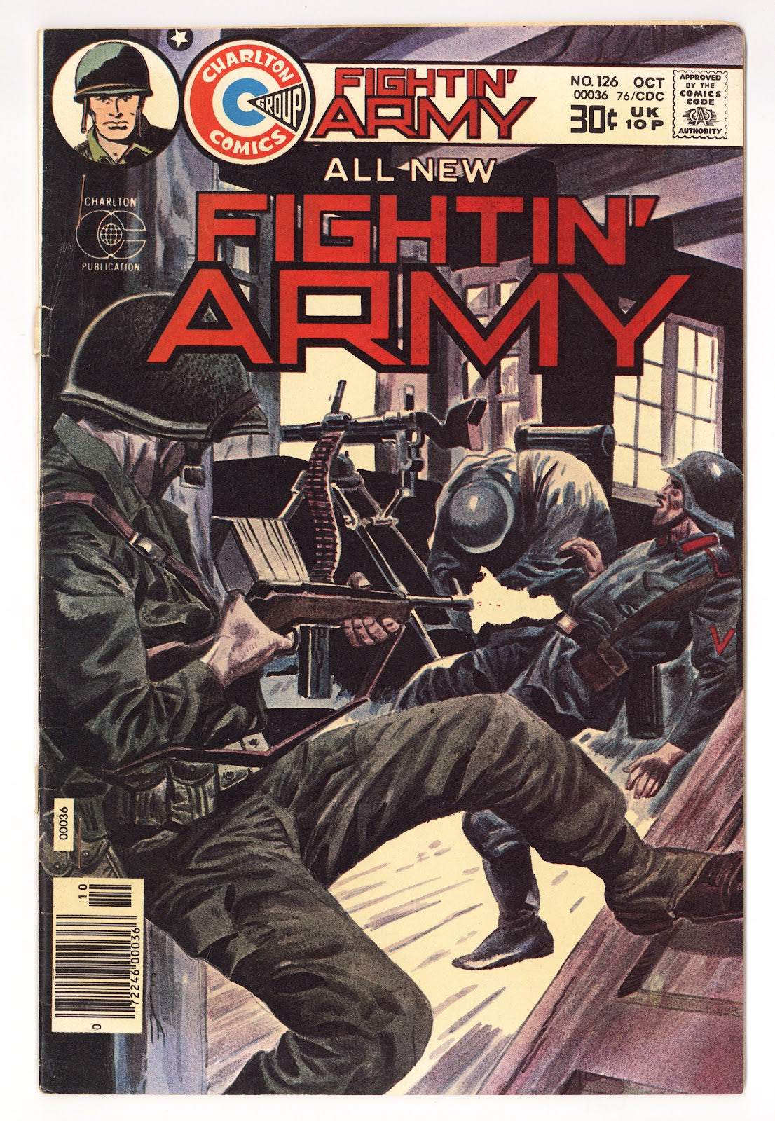 Fightin' Army 126 Low Grade Staples Added (1976) 