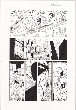 The Legion of Super-Heroes in the 31st Century 5 pg. 13 Original Art by Alexander Serra (2007)