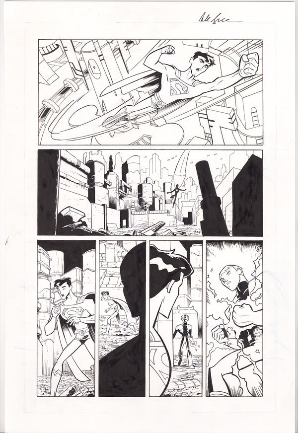 The Legion of Super-Heroes in the 31st Century 5 pg. 13 Original Art by Alexander Serra (2007)