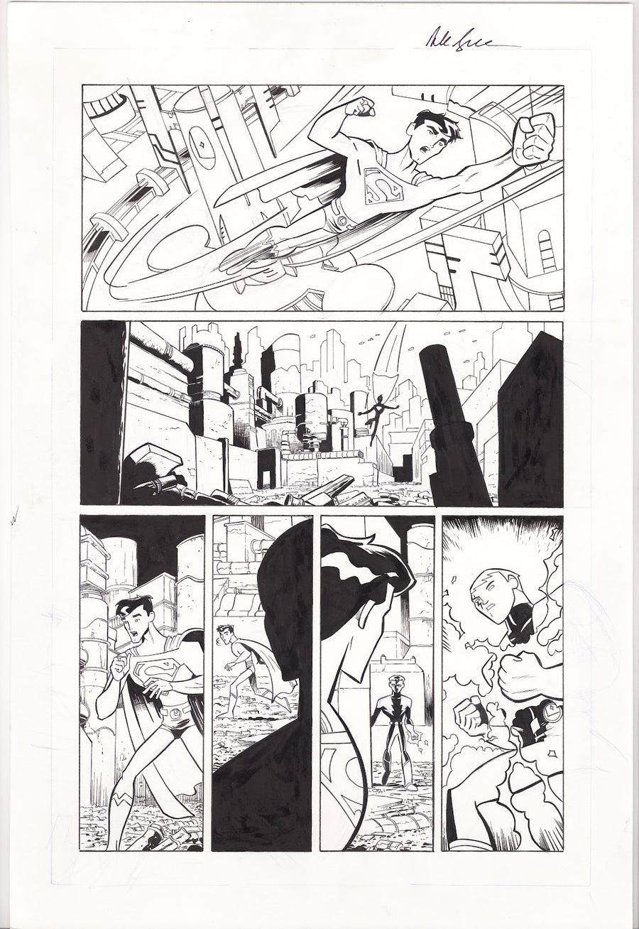 The Legion of Super-Heroes in the 31st Century 5 pg. 13 Original Art by Alexander Serra (2007) 