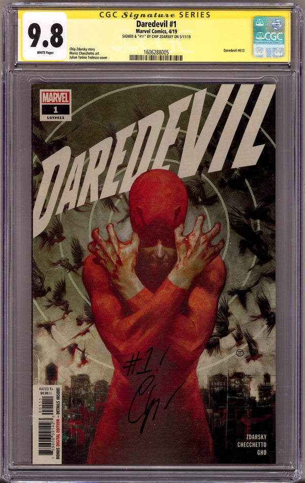 Daredevil Vol 6 1 (613) CGC 9.8 (NM/M) (2019) Signed x1 Cover Chip Zdarsky