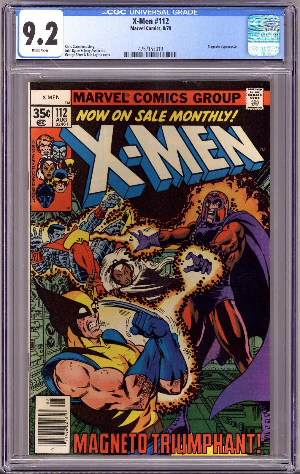 The X-Men Vol 1 112 CGC 9.2 (NM-)   (1978)