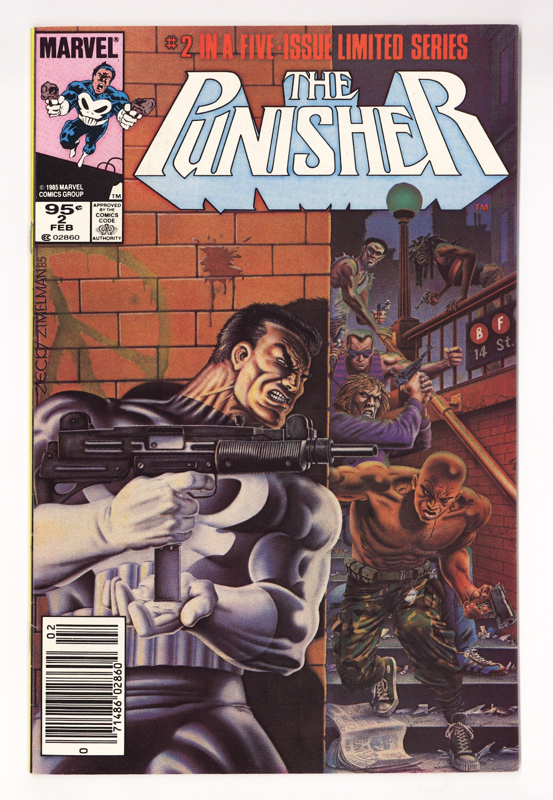 The Punisher Vol 1 2  FN (6.0)   (1986)   Canadian  